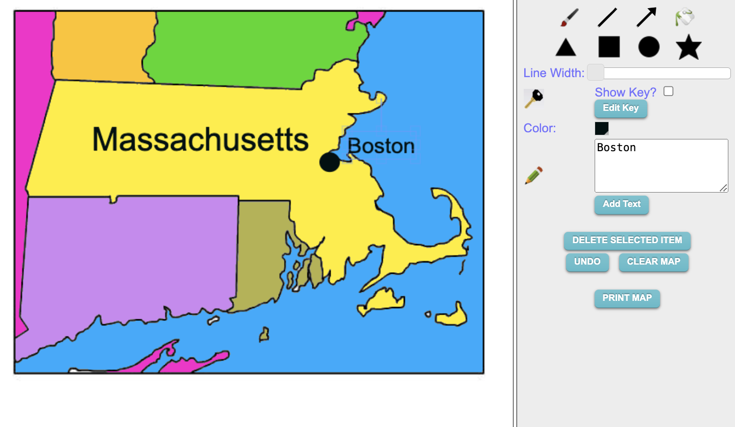 Make your Own Massachusetts Map Online